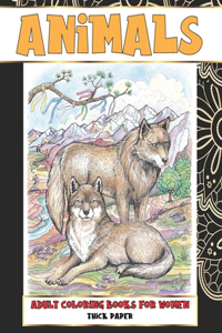 Adult Coloring Books for Women Thick paper - Animals