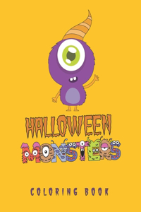 Halloween Monsters Coloring Book