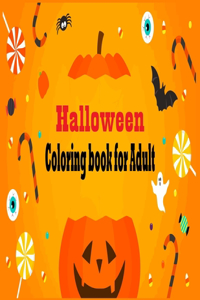 Halloween coloring Book For Adult