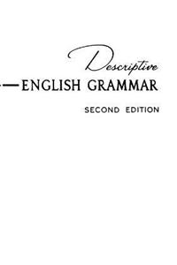 Descriptive English Grammar