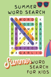 Summer Word Search for Kids: Word Search Book for Children, Word Searches for Kids Summer Word Find Book