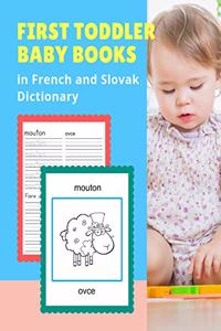 First Toddler Baby Books in French and Slovak Dictionary