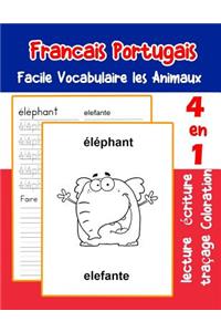 Francais Portugais Facile Vocabulaire les Animaux: De base Français Portugais fiche de vocabulaire pour les enfants a1 a2 b1 b2 c1 c2 ce1 ce2 cm1 cm2