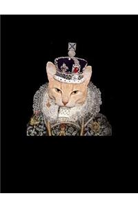 Queen Cat With Crown Notebook