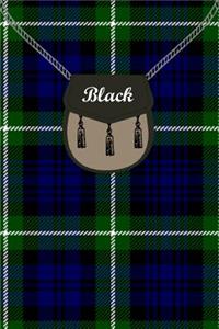 Black Clan Tartan Journal/Notebook