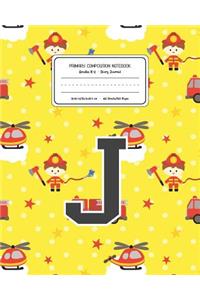 Primary Composition Notebook Grades K-2 Story Journal J