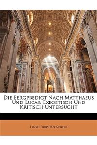 Bergpredigt Nach Matthaeus Und Lucas