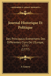 Journal Historique Et Politique