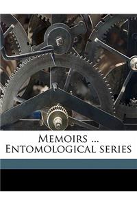 Memoirs ... Entomological Series Volume 4, No.6