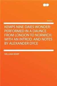 Kemps Nine Daies Wonder