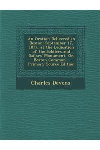 An Oration Delivered in Boston
