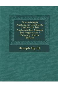 Onomatologia Anatomica