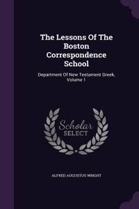 The Lessons Of The Boston Correspondence School