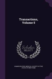 Transactions, Volume 5