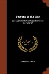 Lessons of the War
