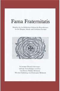 Fama Fraternitatis (deutsch)