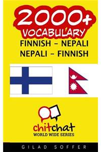 2000+ Finnish - Nepali Nepali - Finnish Vocabulary