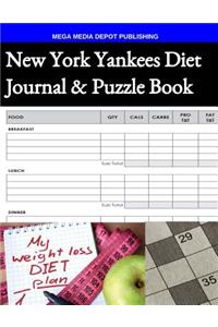 New York Yankees Diet Journal & Puzzle Book