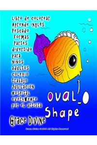 libro de colorear Aprende inglés Pescado formas Partes divertido para niños adultos colegio trabajo Jubilación hospital everywehre por el artista