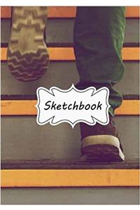 Sketchbook Step: Blank Paper for Drawing, Doodling or Sketching (Sketchbooks)