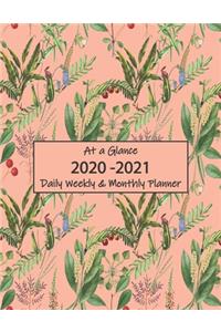 At a Glance 2020-2021 Daily Weekly & Monthly Planner