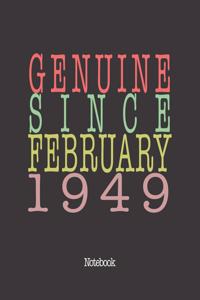 Genuine Since February 1949