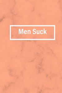 Men Suck: Feminist Workout Log Book & Habit Tracker