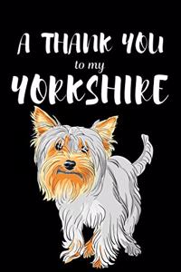 A Thank You To My Yorkshire