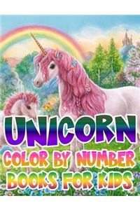 Unicorn Color By Number Books For Kids