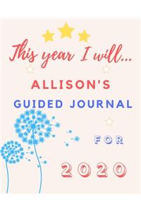 This Year I Will Allison's 2020 Guided Journal
