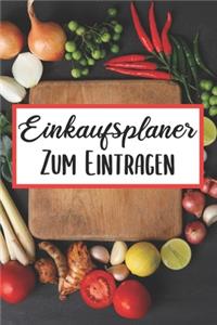 Einkaufsplaner Zum Eintragen