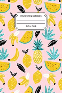 Composition Notebook College Ruled