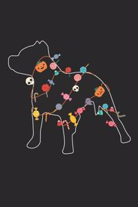 Pitbull Notebook - Halloween Pitbull Journal - Pitbull Gift for Dog Lovers - Pitbull Diary