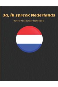 Dutch Vocabulary Notebook