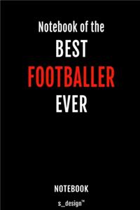 Notebook for Football Players / Footballer