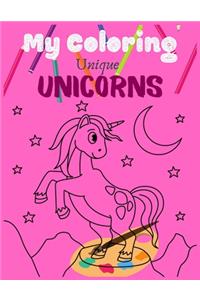 My Coloring Unique UNICORNS