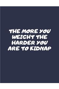 The More You Weight The Harder You Are To Kidnap