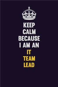 Keep calm Because I Am An IT team lead