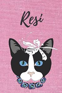 personalisiertes Notizbuch Katze / Journal / Malbuch / Tagebuch / Kritzelbuch / DIN A5 / Geschenk Resi