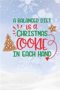 Happy A Balanced Diet Is A Chritmas Cookie In Each Hand I Love You Birthday