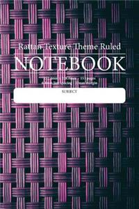 Rattan Texture Theme Ruled Notebook