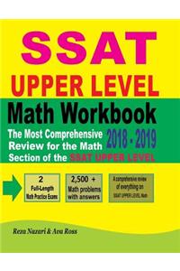 SSAT Upper Level Math Workbook 2018 - 2019