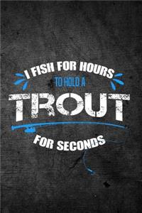 I Fish For Hours To Hold A Trout For Seconds