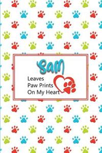 Sam Leaves Paw Prints on My Heart