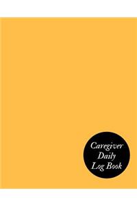 Caregiver Daily Log Book