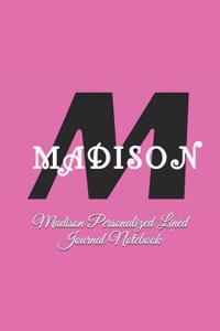 Madison Personalized Lined Journal Notebook