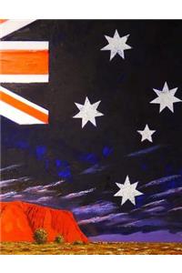 Australia Notebook 8.5x11 glossy softcover 150 lined pages
