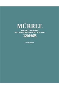 Murree Bullet Journal, Blue Tooth, Dot Grid Notebook, 8.5