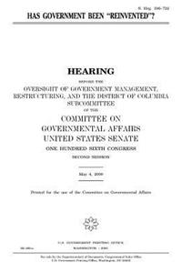 Has government been 