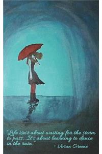 Dancing in the Rain - Blank Notebook - 5